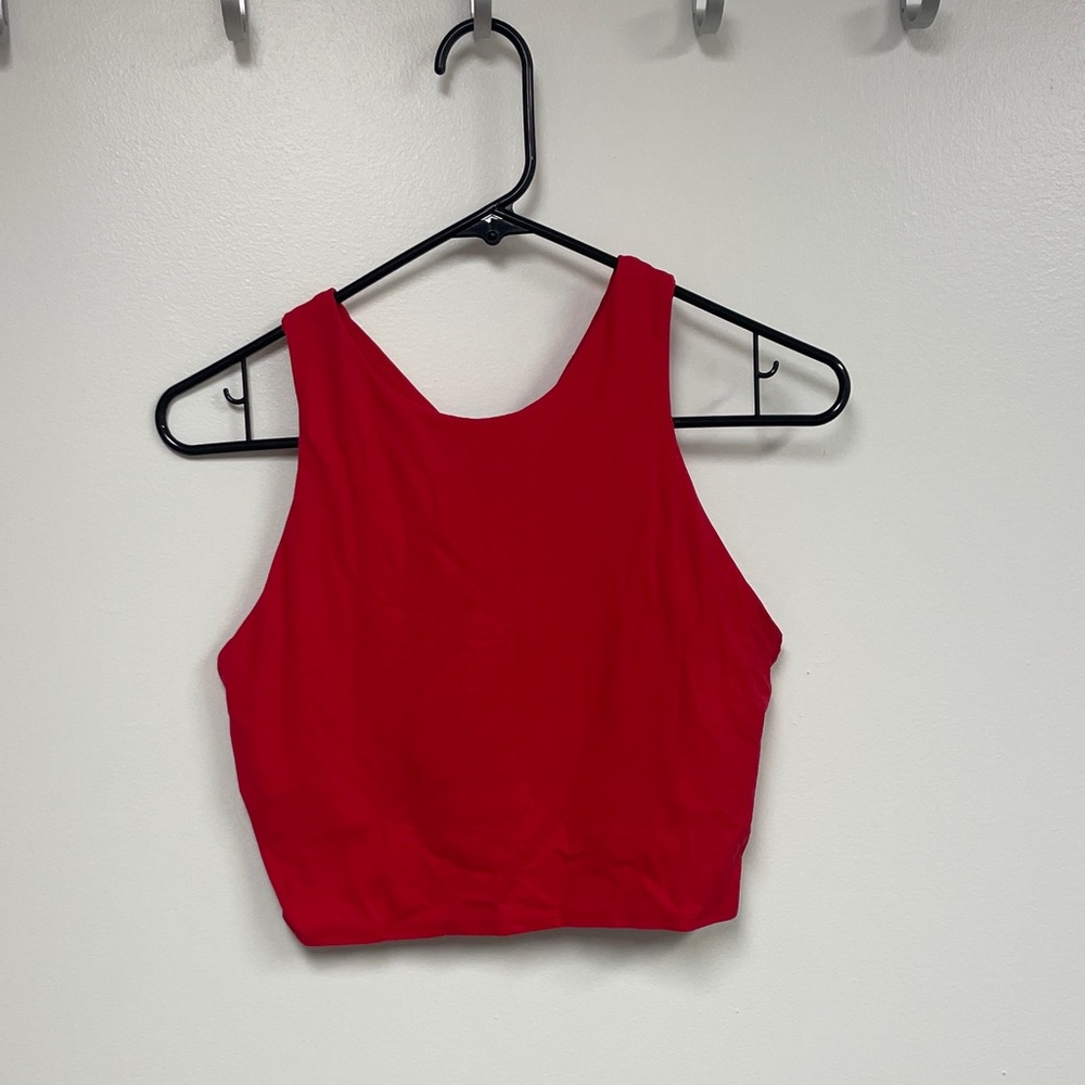 Athleta Vibrant Red Crop Top